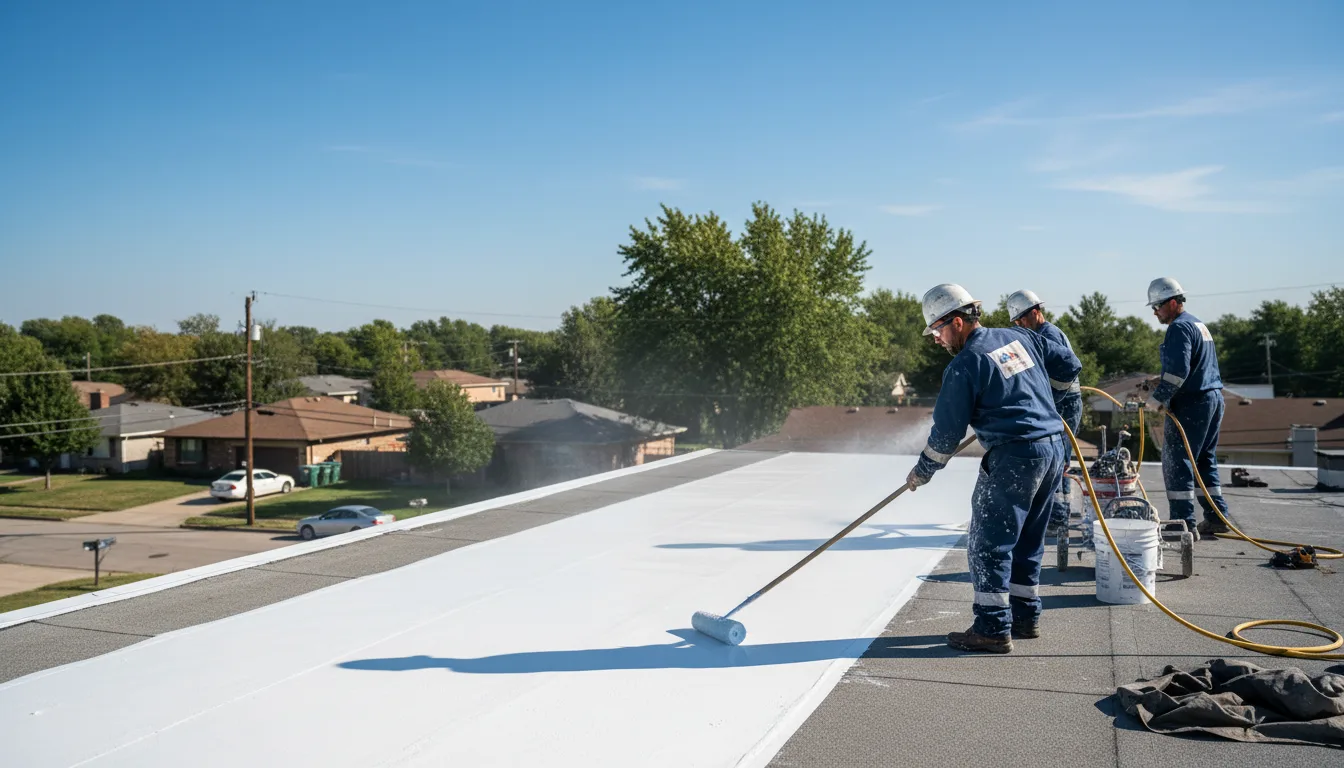 Commercial roof coating in Clarksville, TX near me